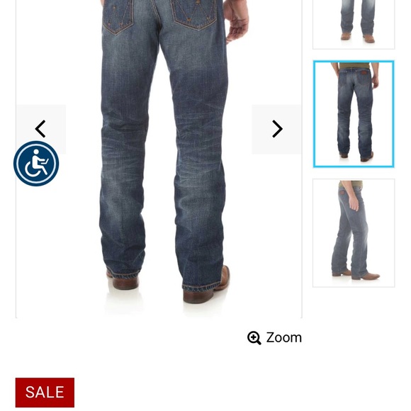 Wrangler Retro Relaxed Bootcut Jeans 29x34 (fit big) - Picture 4 of 6